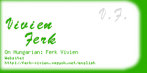 vivien ferk business card